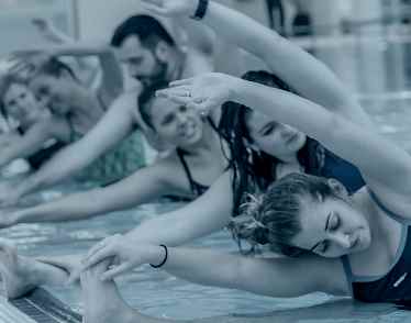 Billede af Aqua-Yoga og Pilates deltagere